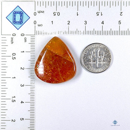 African Sunstone Pear Cabochons