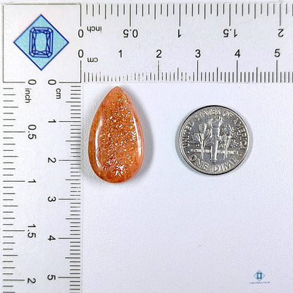 African Sunstone Pear Cabochons