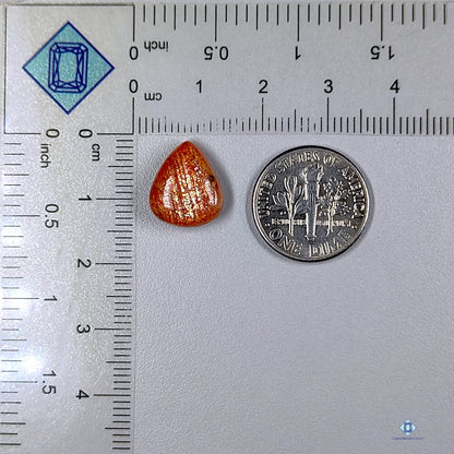 African Sunstone Pear Cabochons