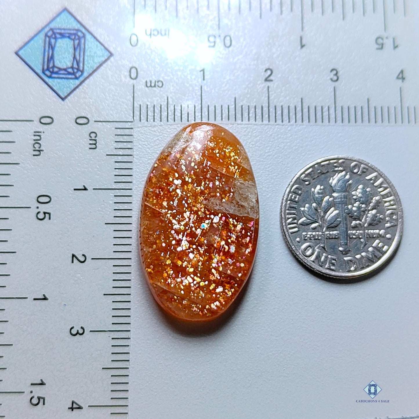 African Sunstone Oval Cabochons