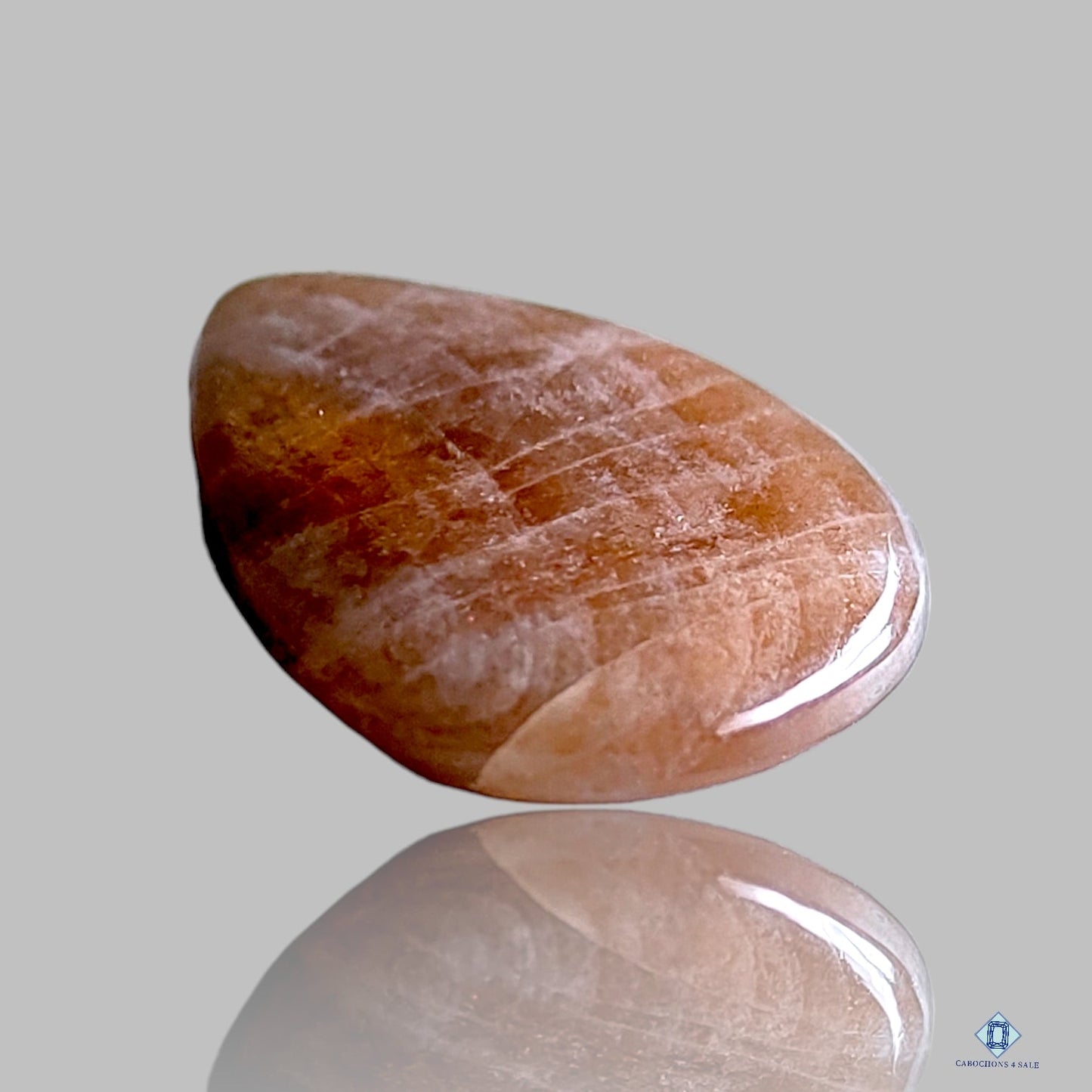 African Sunstone Pear Cabochons