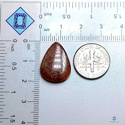 African Sunstone Pear Cabochons