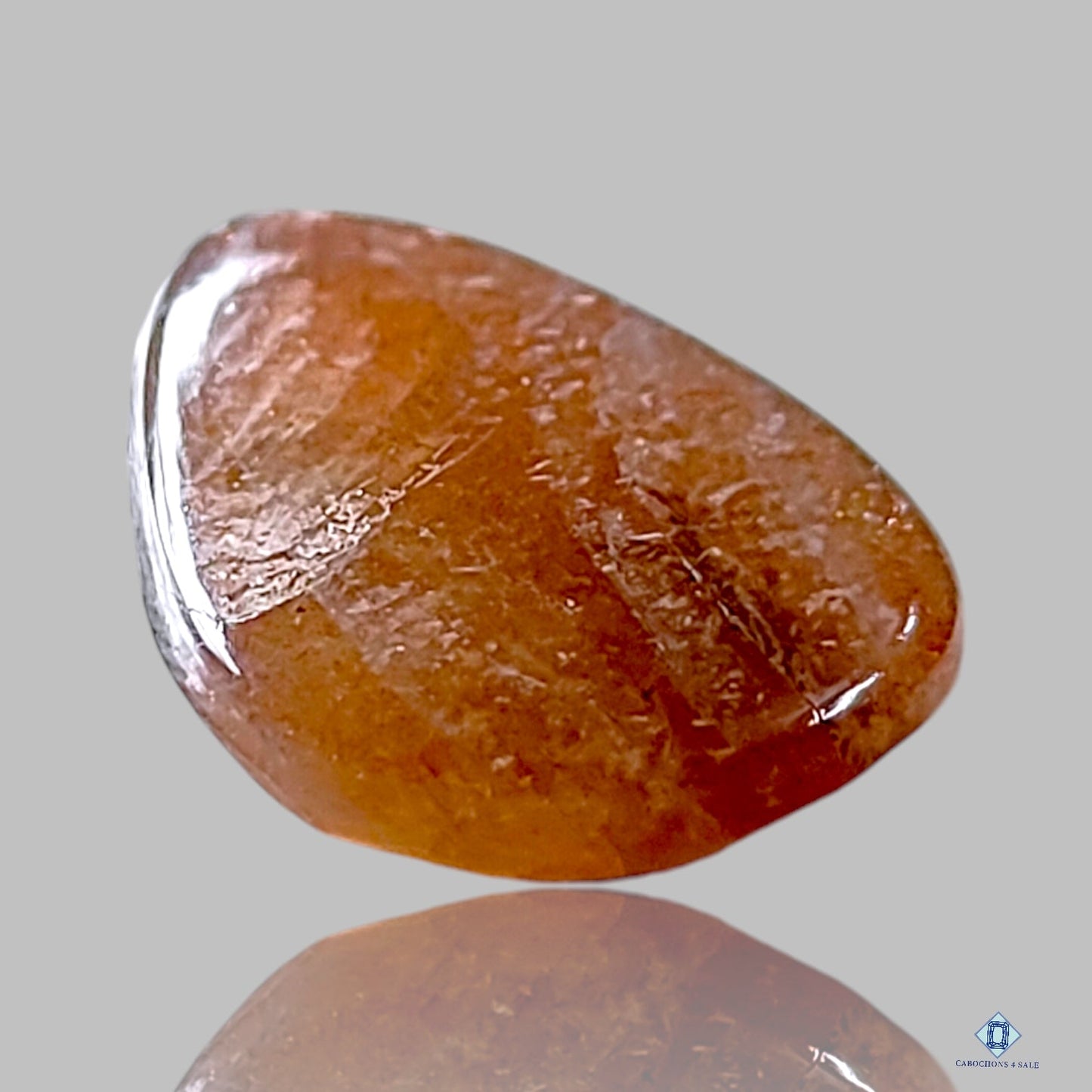 African Sunstone Pear Cabochons