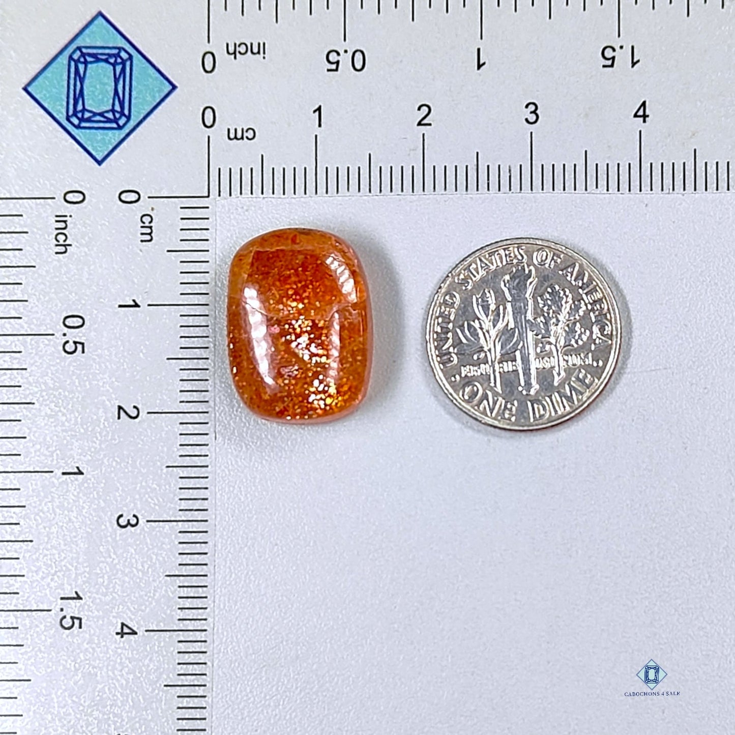 African Sunstone Cushion Cabochons