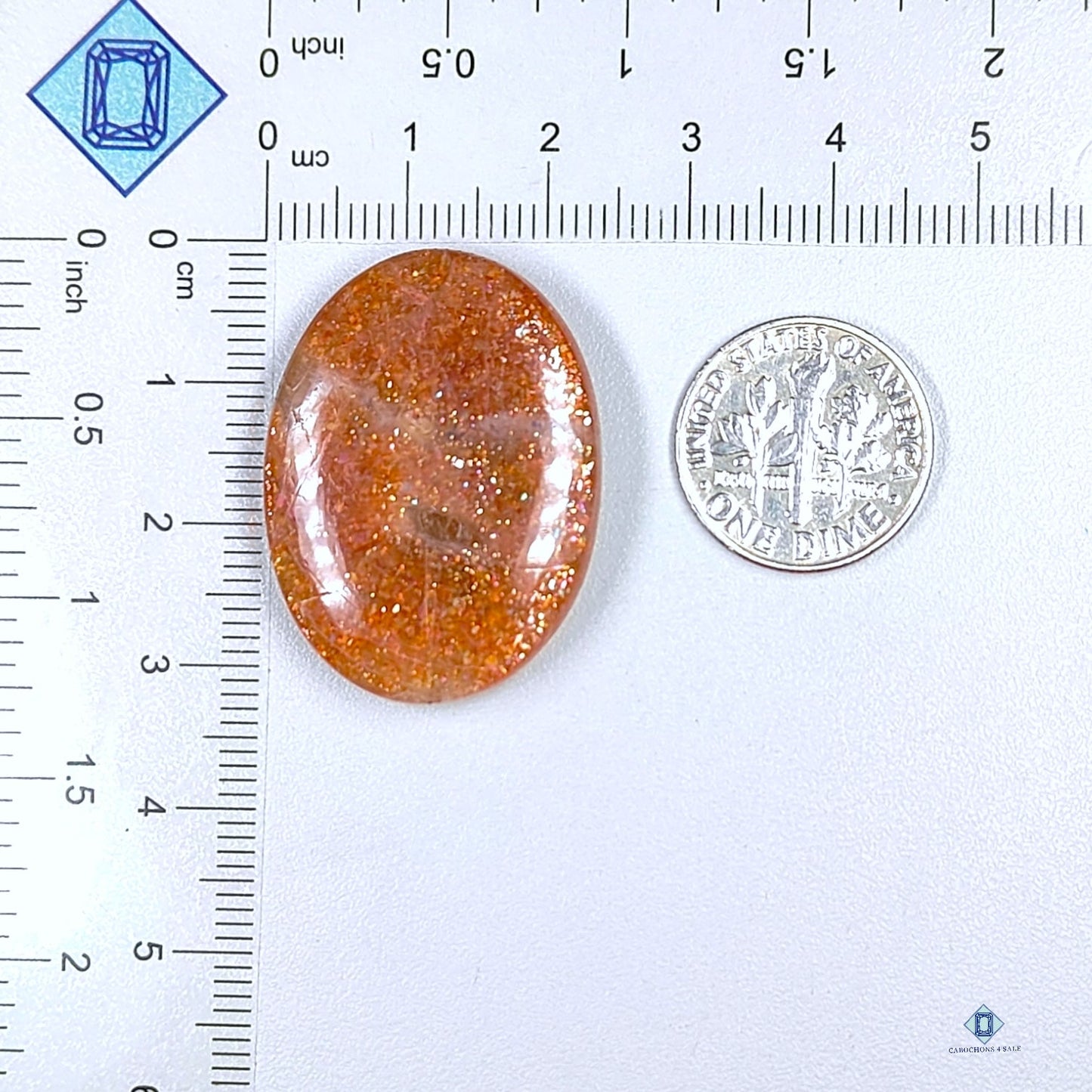 African Sunstone Oval Cabochons