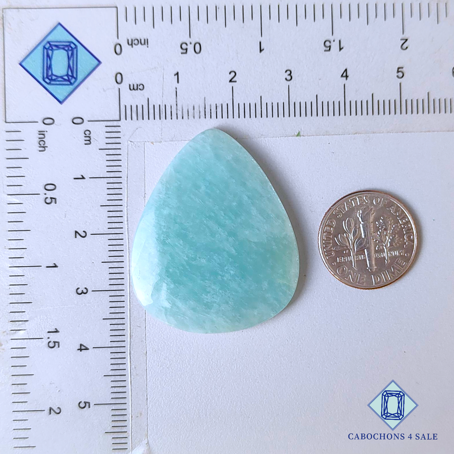 Amazonite Pear Cabochons