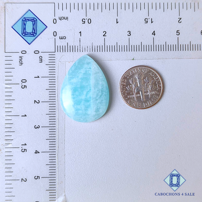 Cabujones de pera de amazonita