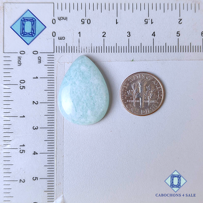 Cabujones de pera de amazonita