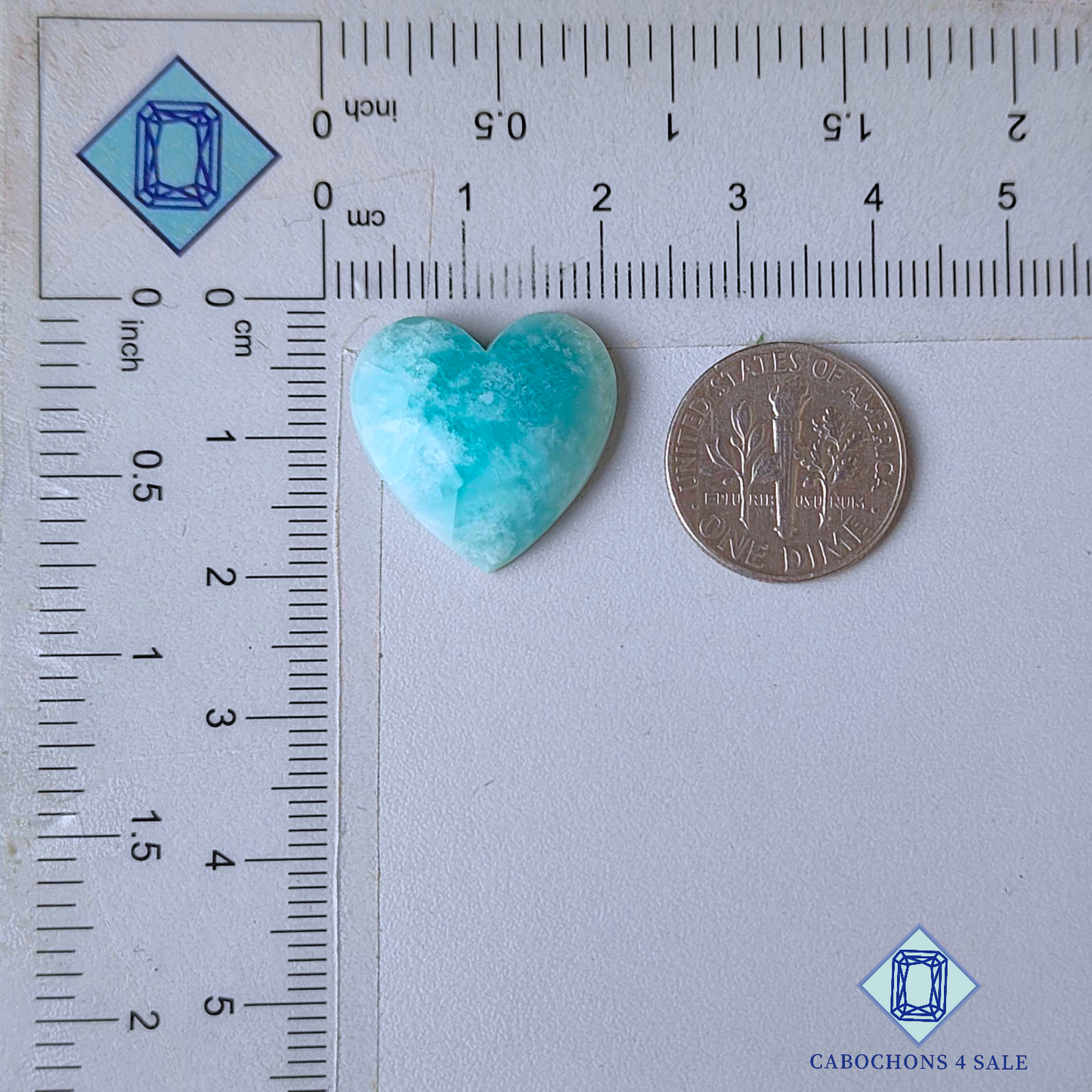 Amazonite Heart Carvings