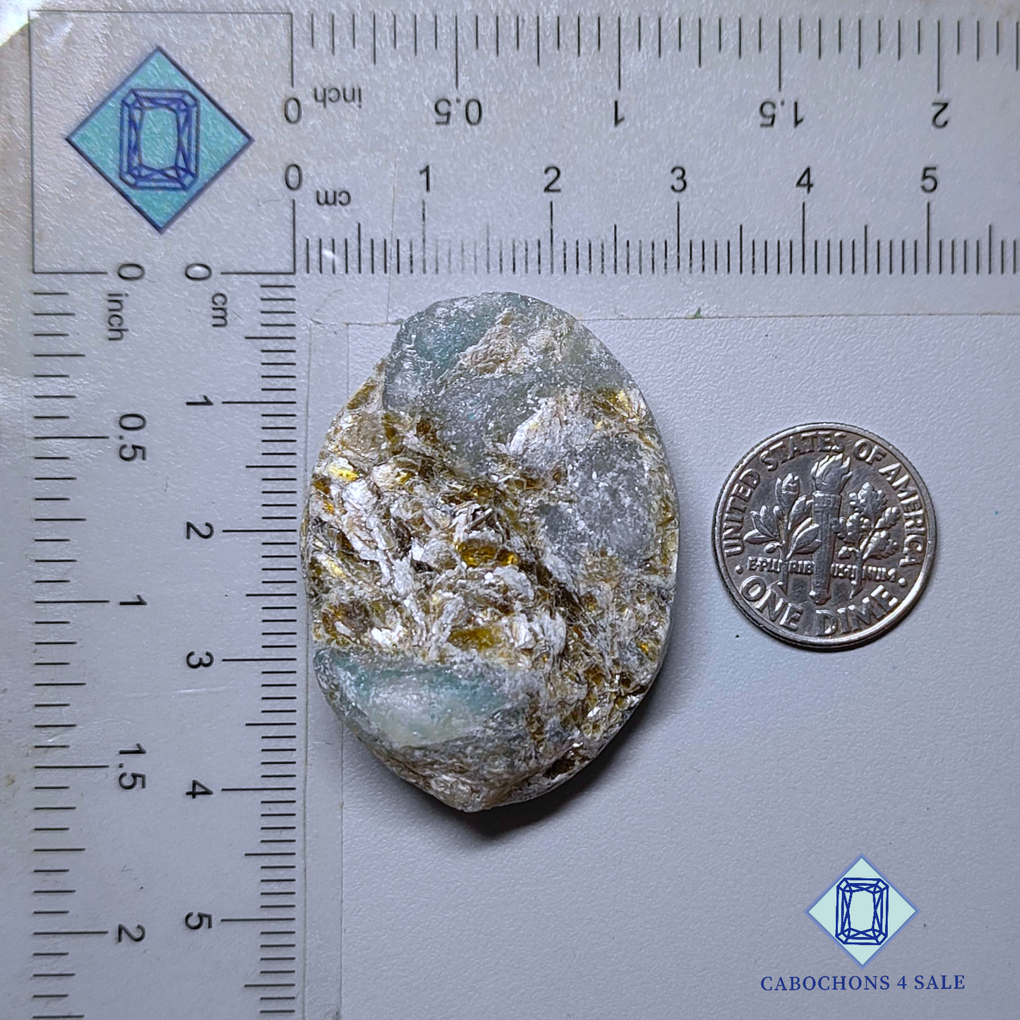 Amazonite Oval Druzy