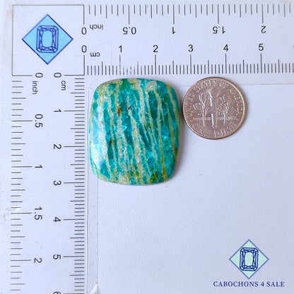 Amazonite Rectangle Cabochons