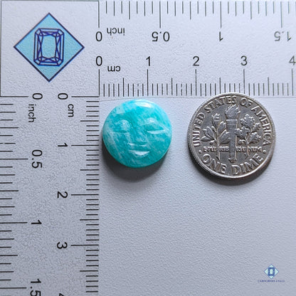 Amazonite Round Carvings