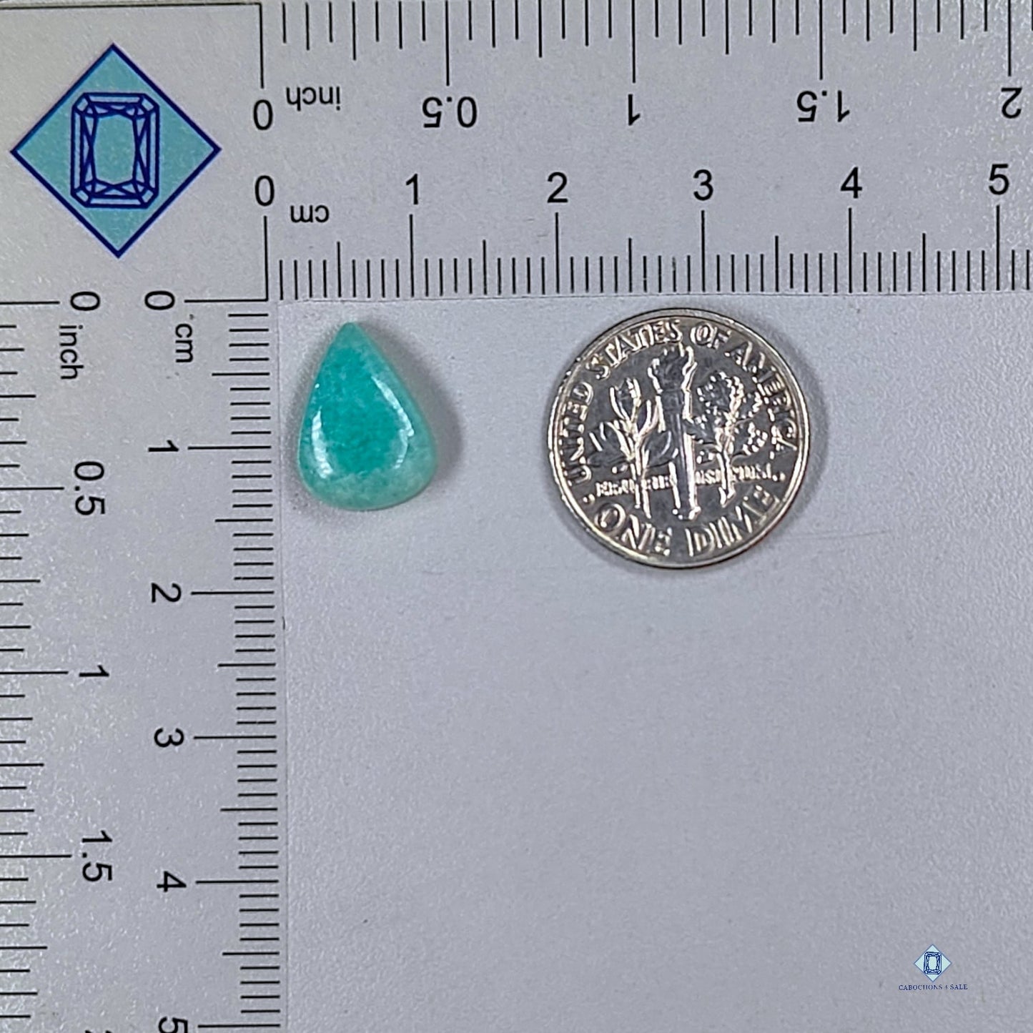 Amazonite Pear Cabochons