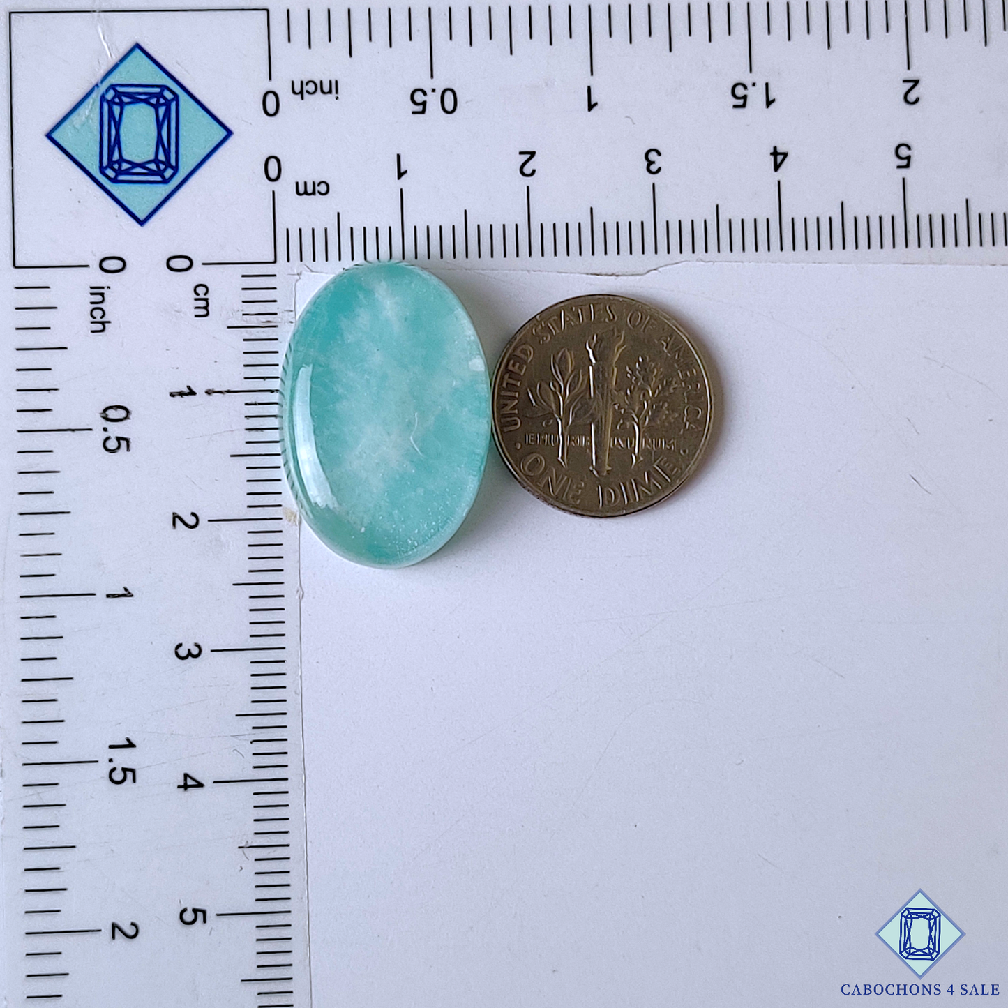 Amazonite + Crystal Quartz Doublet
