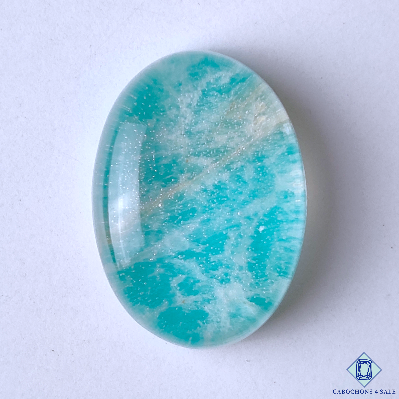 Amazonite + Crystal Quartz Doublet