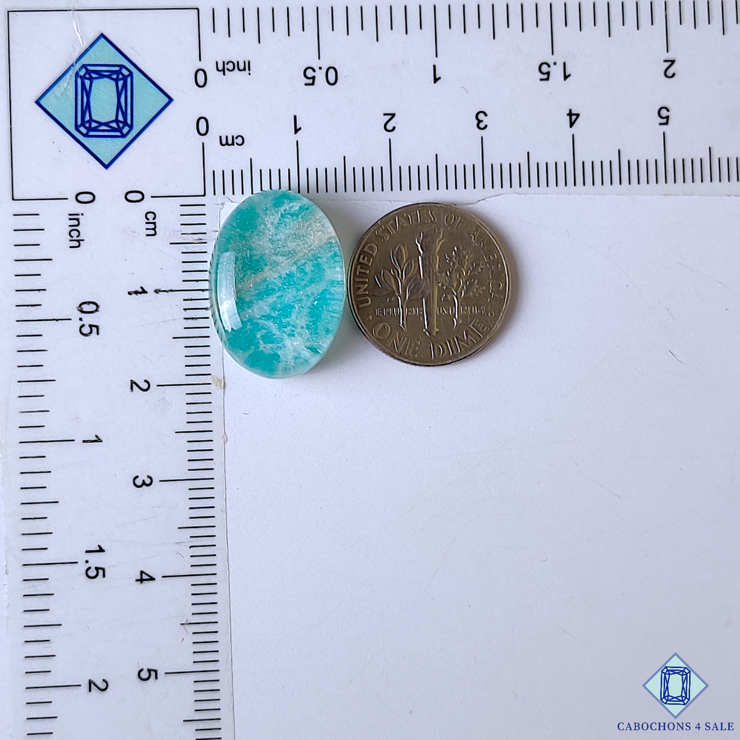 Amazonite + Crystal Quartz Doublet