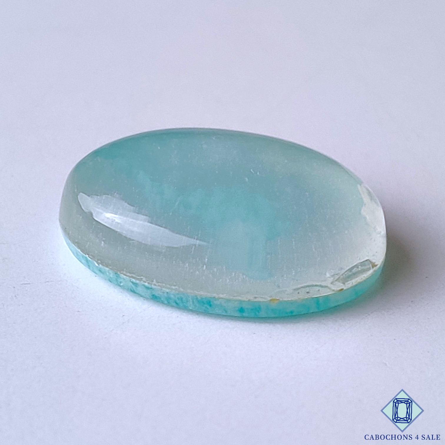 Amazonite + Crystal Quartz Doublet