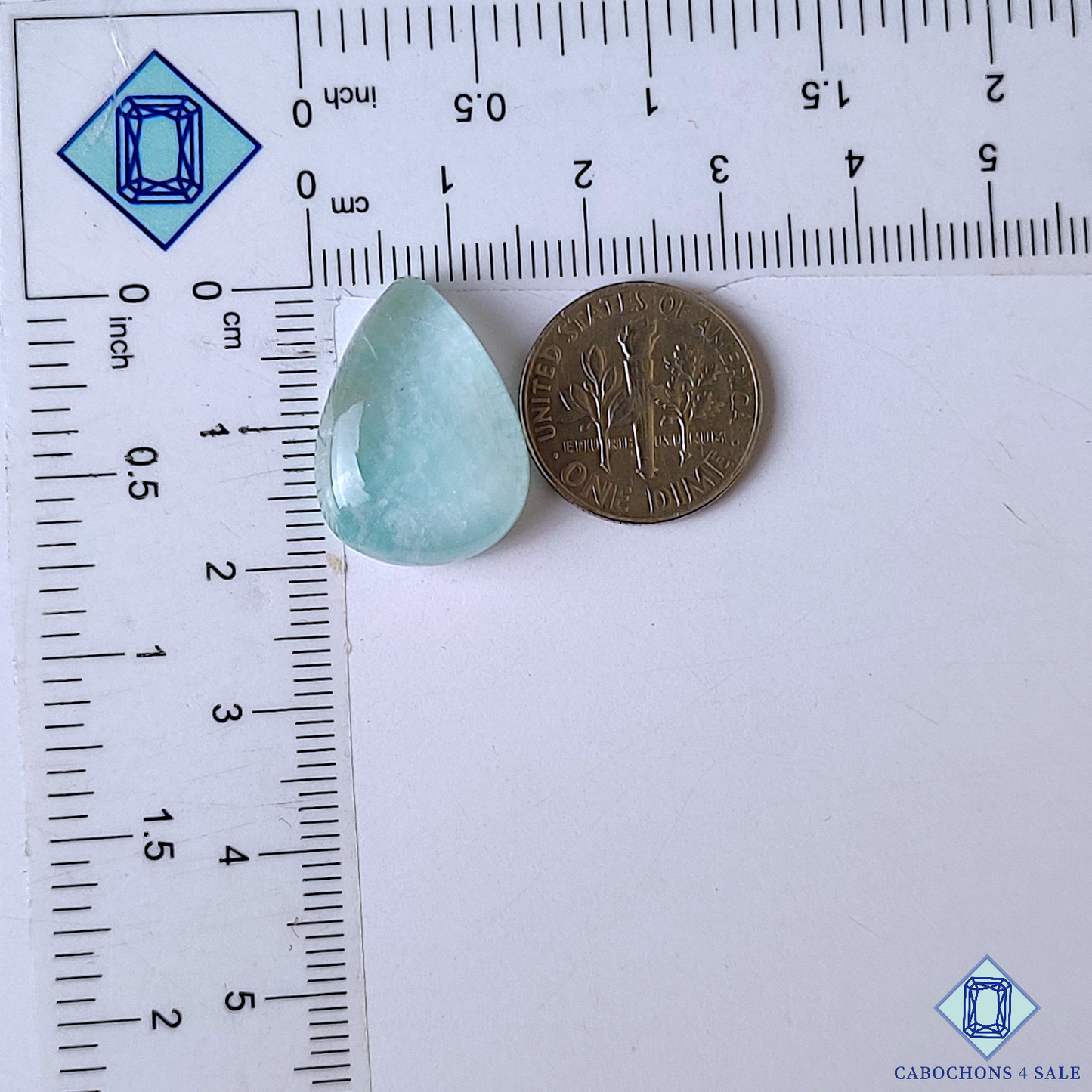Amazonite + Crystal Quartz Doublet