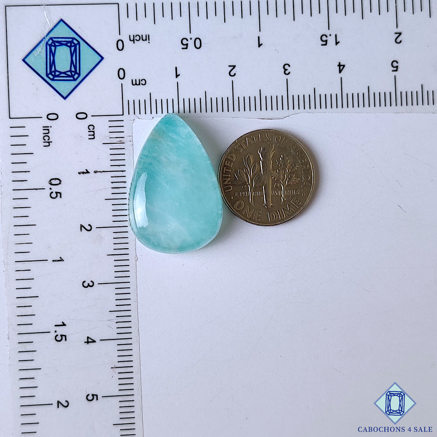 Amazonite + Crystal Quartz Doublet