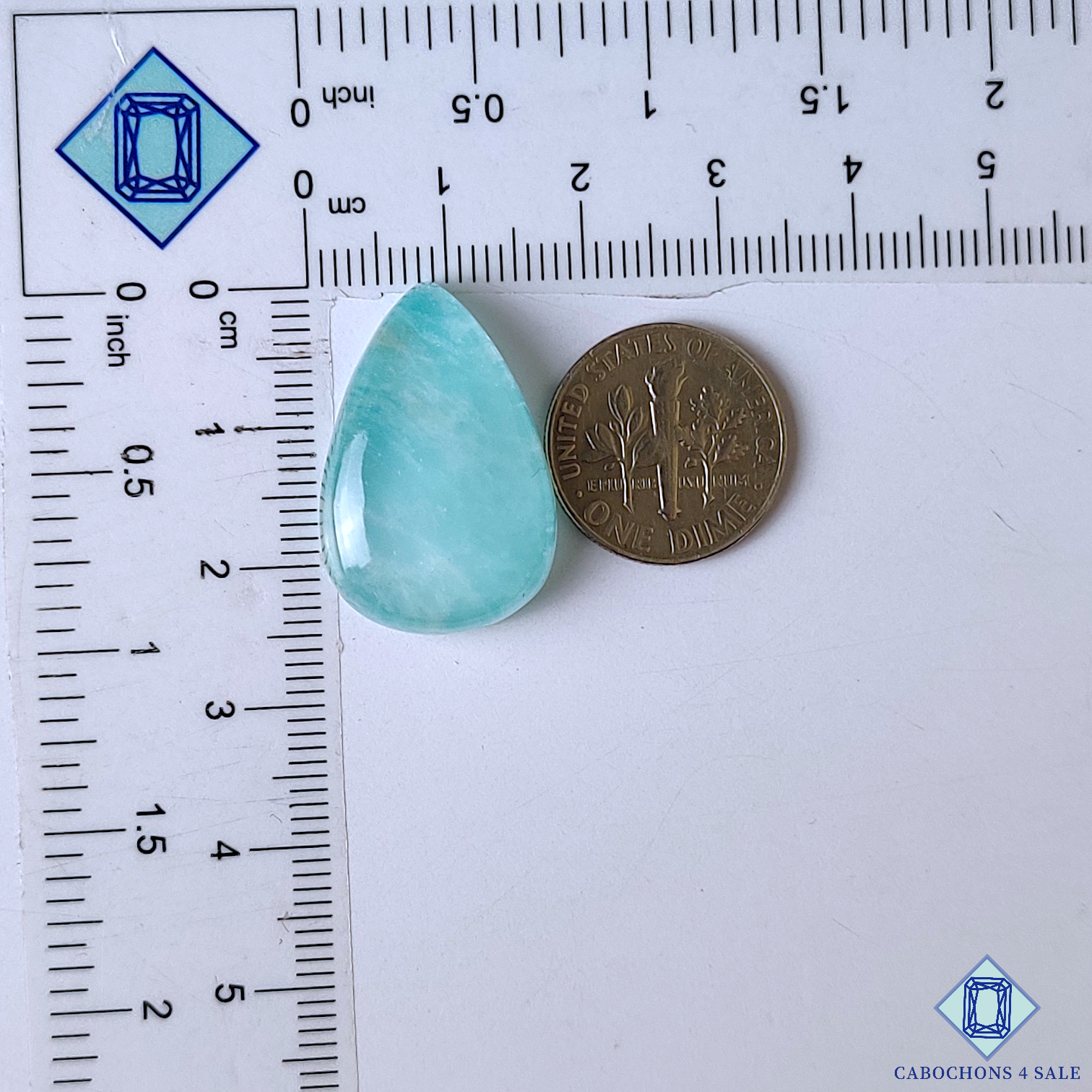 Amazonite + Crystal Quartz Doublet