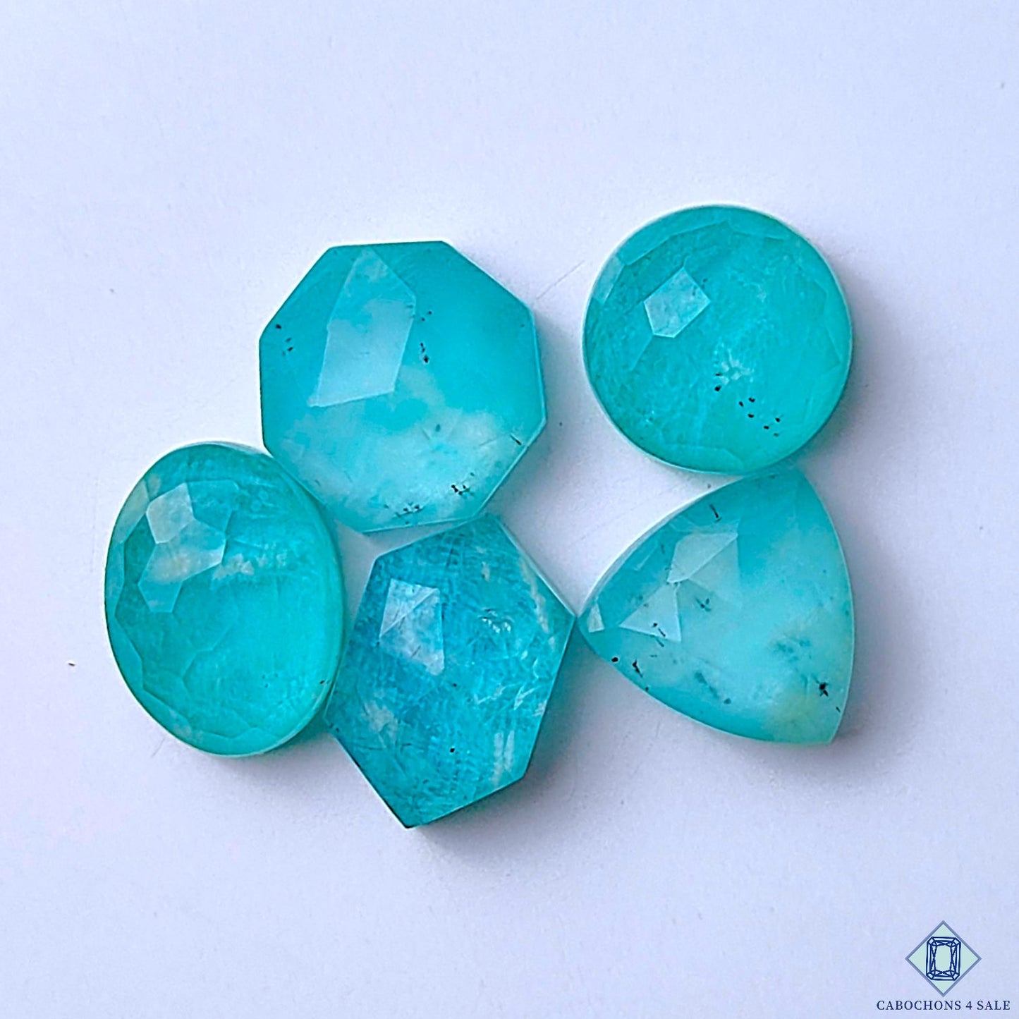 Amazonite Crystal Quartz Doublets