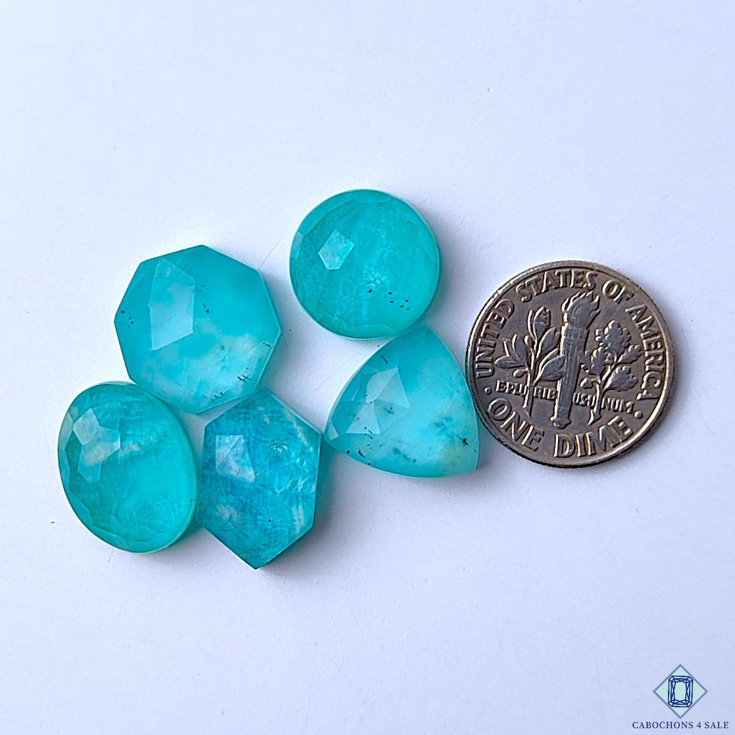 Amazonite Crystal Quartz Doublets