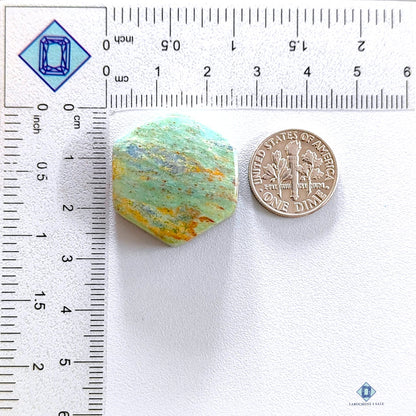 Ruby Fuchsite Hexagon Cabochons