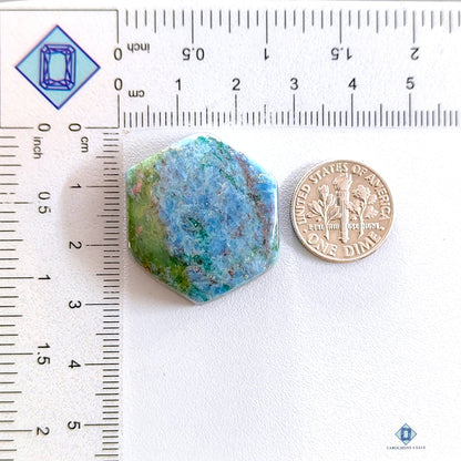 Amazonite Tumbled Crystal Hexagon Cabochons