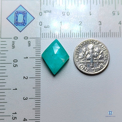 Amazonite +  Crystal Quartz Doublets Rhombus Doublets