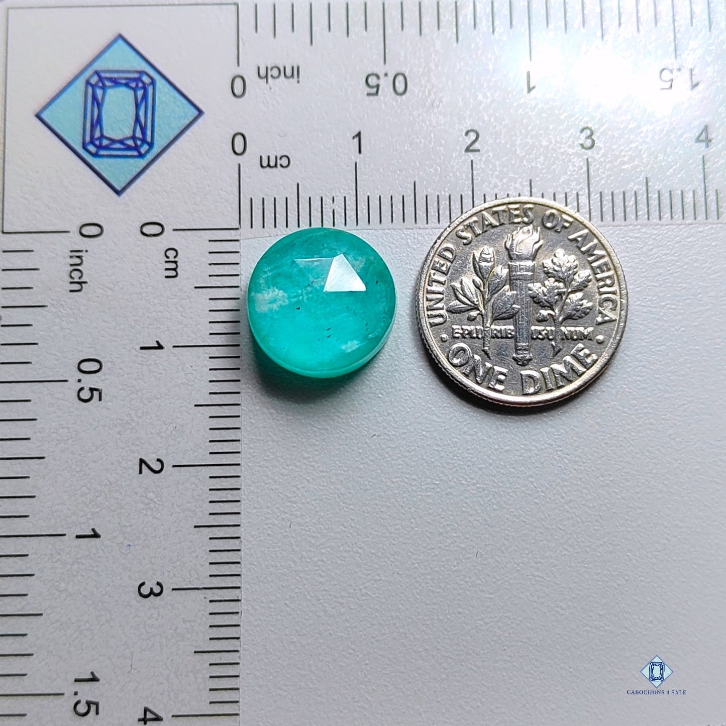 Amazonite +  Crystal Quartz Doublets Round Doublets