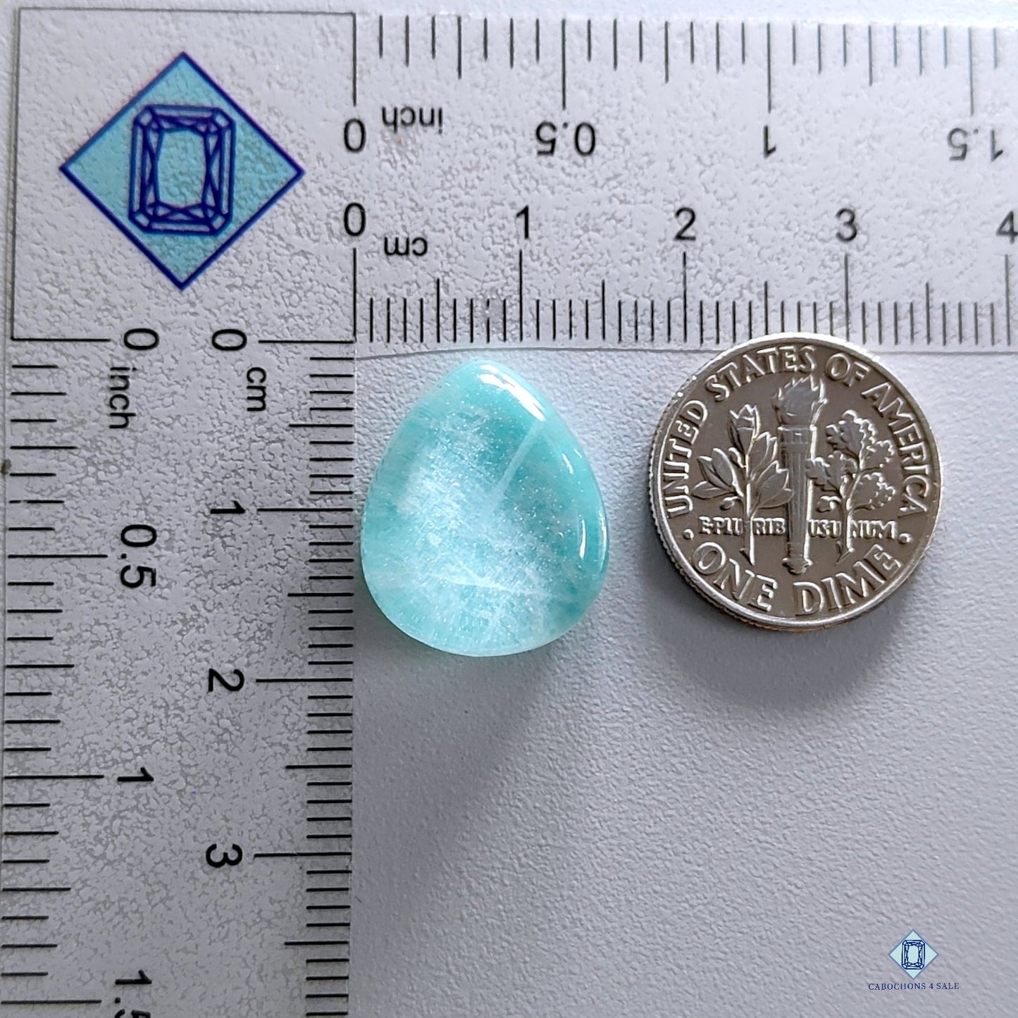 Amazonite +  Crystal Quartz Doublets Pear Doublets