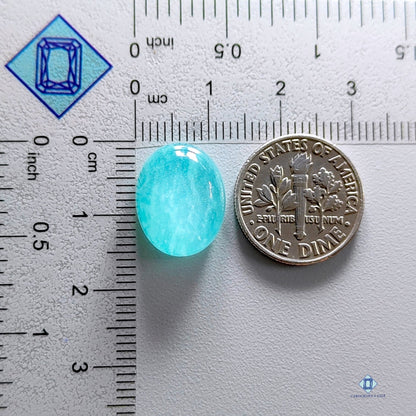 Amazonite +  Crystal Quartz Doublets Oval Doublets