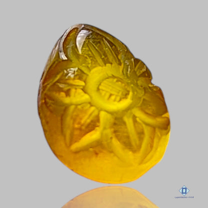 Amber Pear Carvings