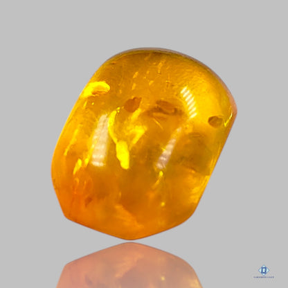 Amber Octagon Cabochons