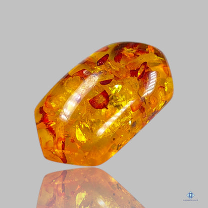 Amber Hexagon Cabochons