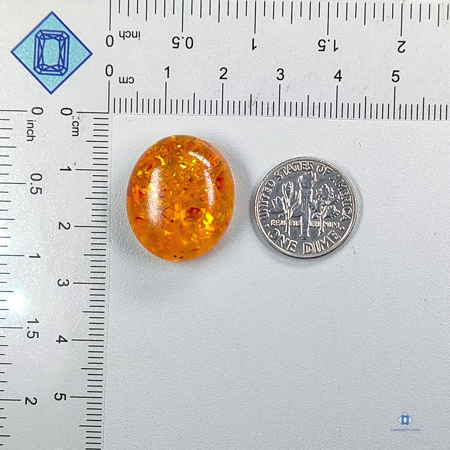 Amber Oval Cabochons