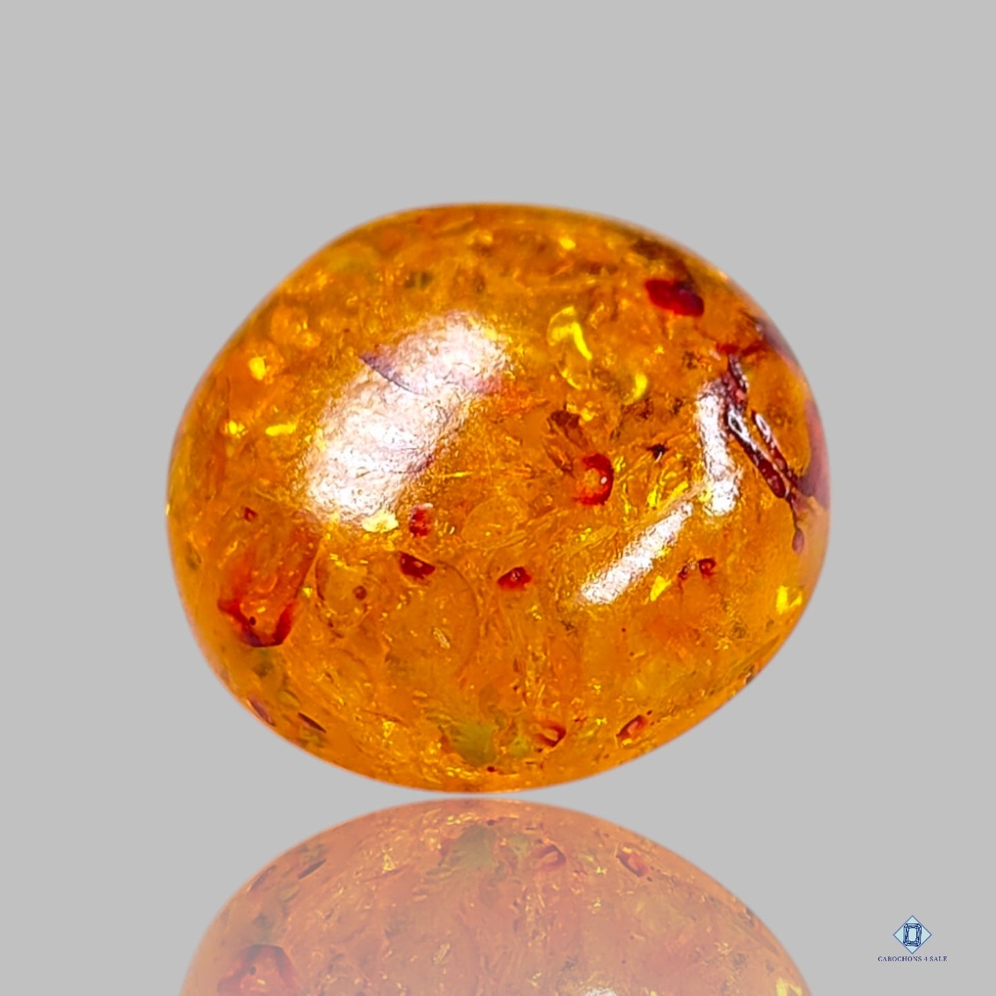 Amber Round Cabochons