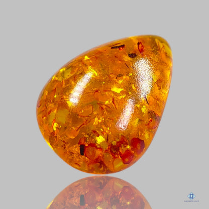 Amber Pear Cabochons