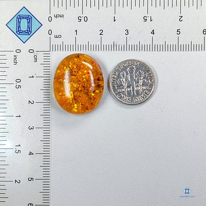 Amber Oval Cabochons