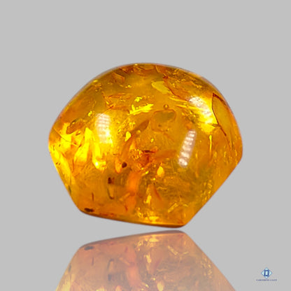 Amber Hexagon Cabochons