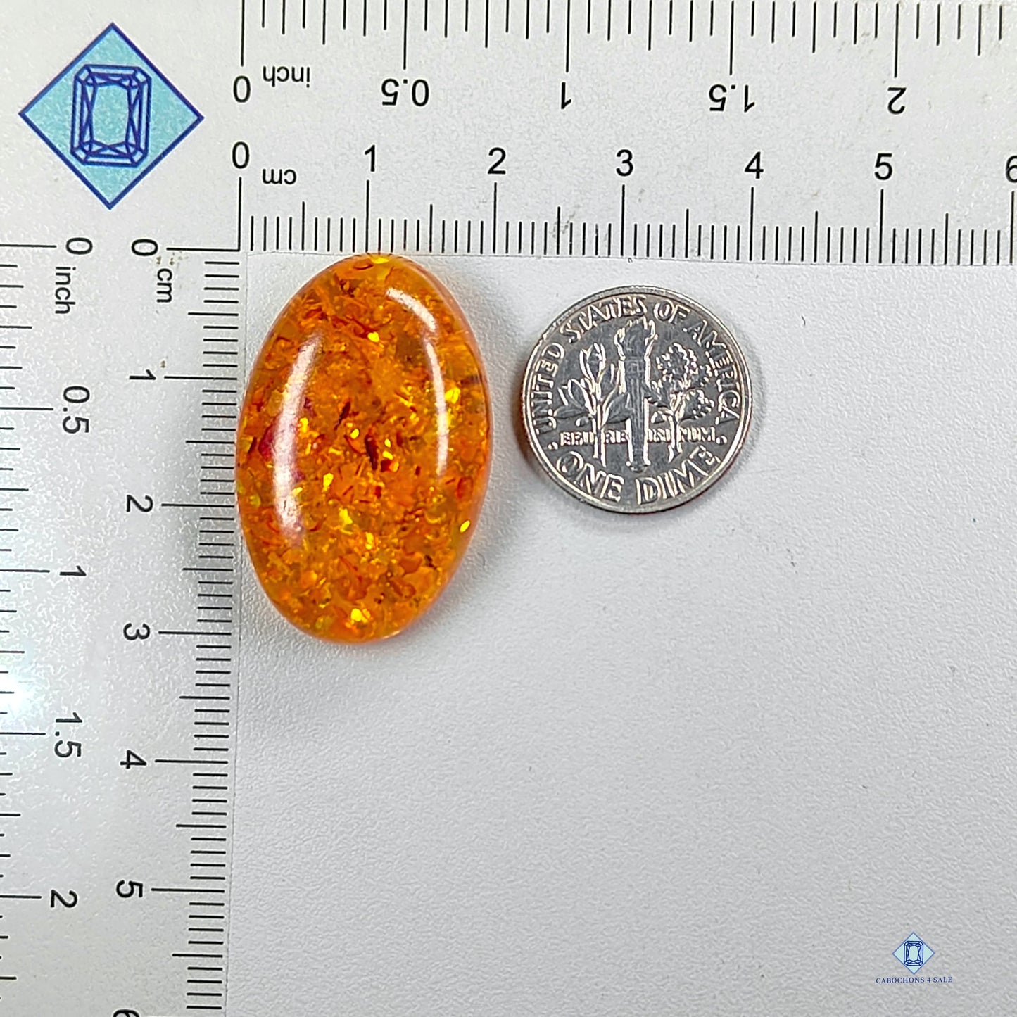 Amber Oval Cabochons