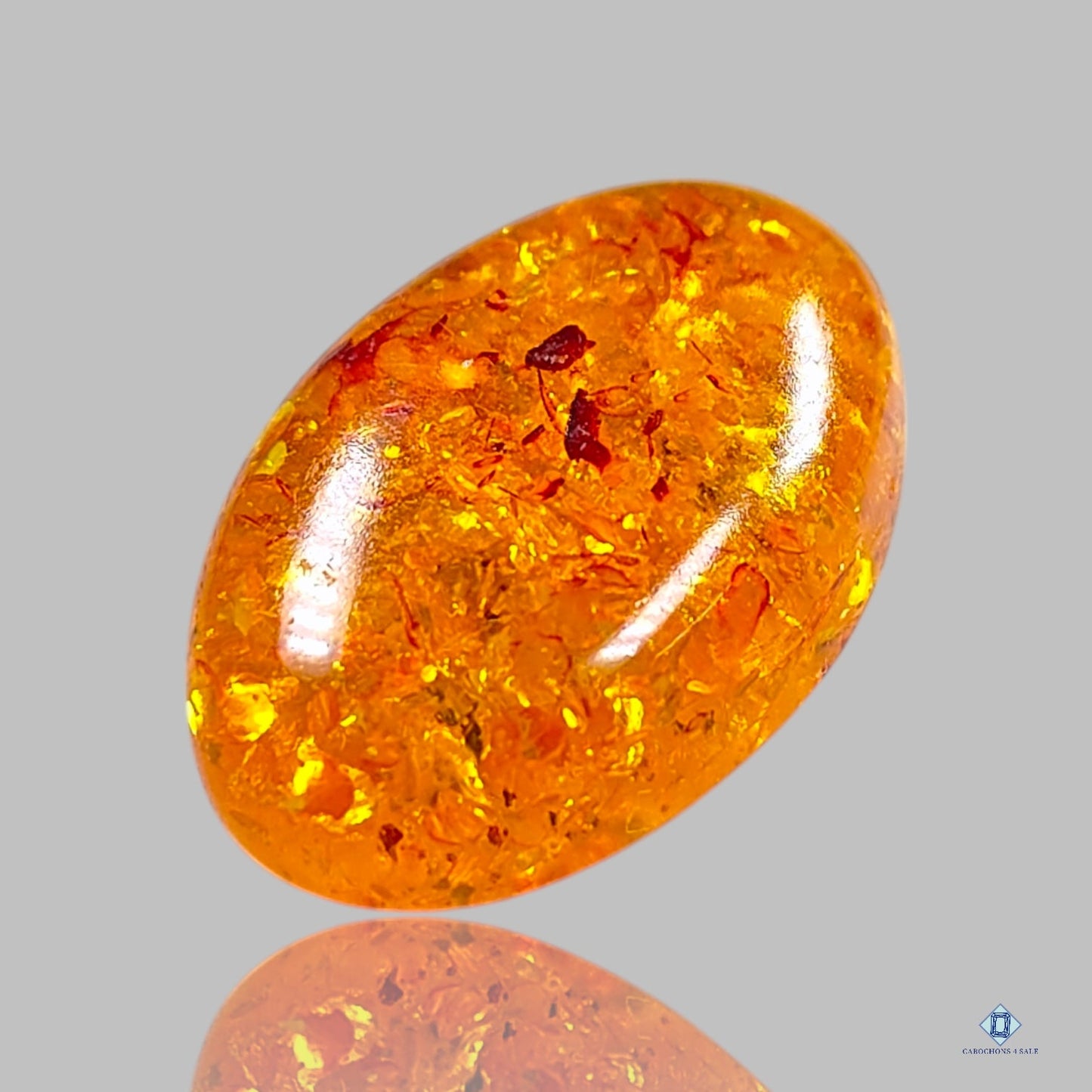 Amber Oval Cabochons