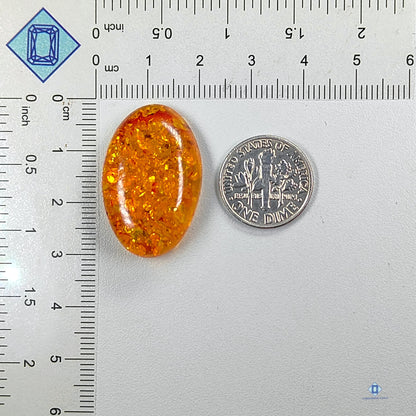 Amber Oval Cabochons