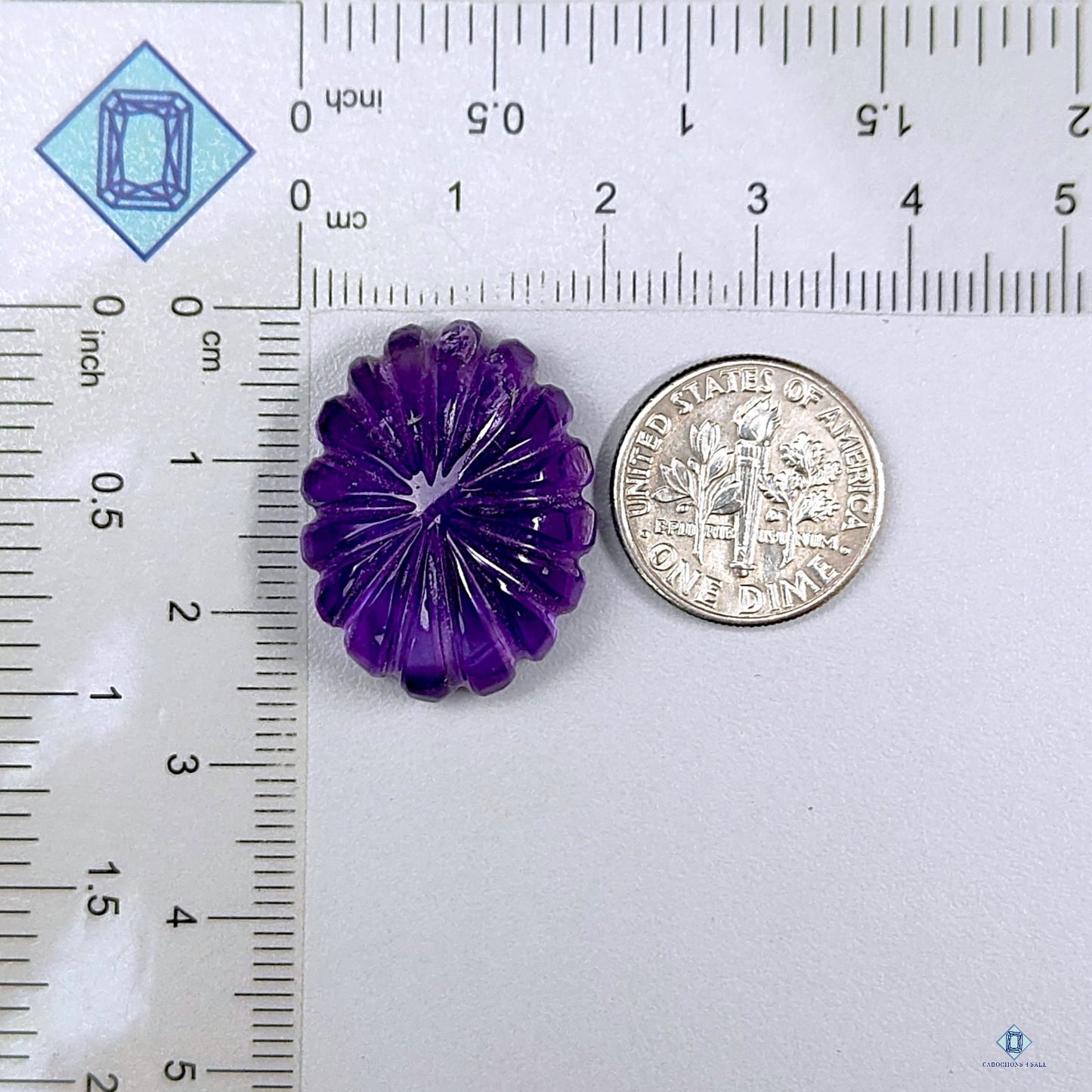 Amethyst Flower Carvings