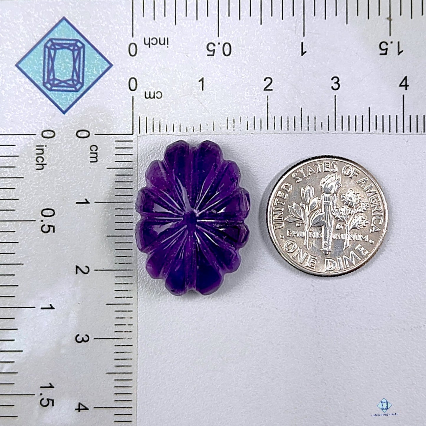 Amethyst Flower carvings