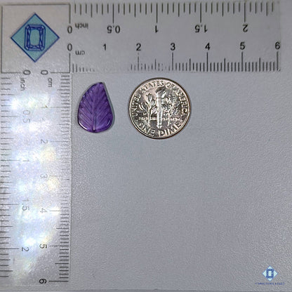 Amethyst Leaf Carvings