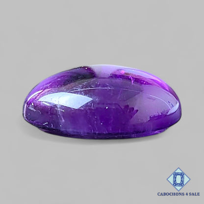 Cabujones redondos de amatista natural de 19 x 7 mm, de Brasil, disponibles para la venta.