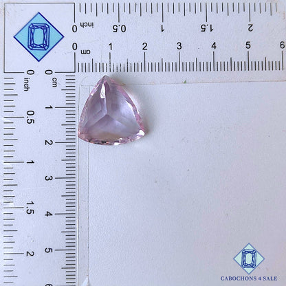 Natural Amethyst Gemstone  Triangle Faceted Cut 19*18*10mm from Brazil available for sale