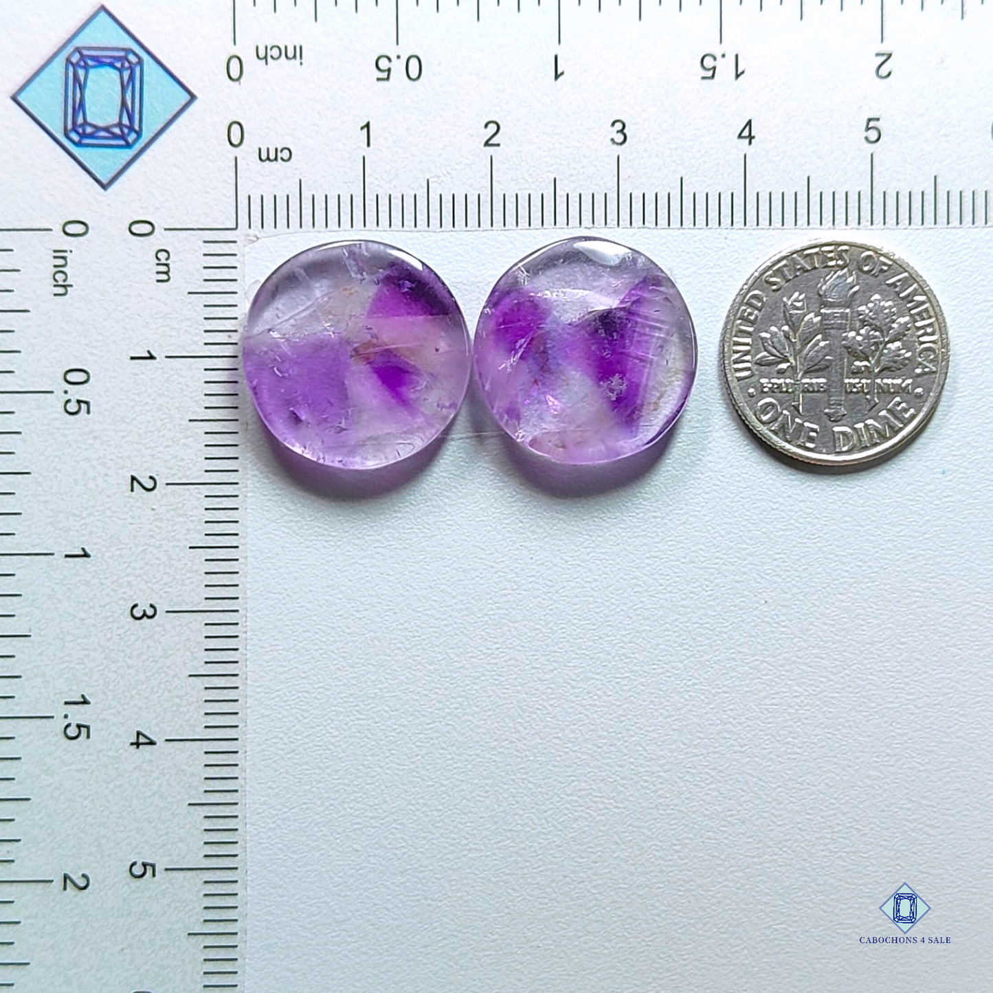 Amethyst-Round-cabochons