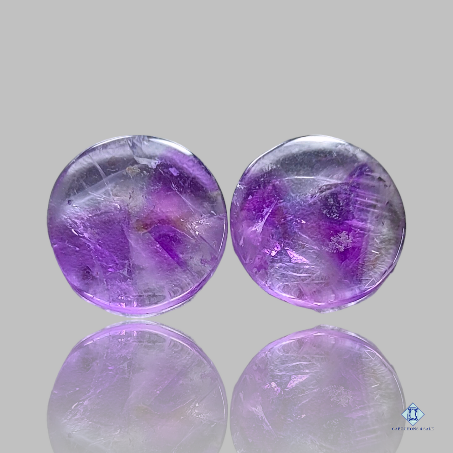 Amethyst-Round-cabochons